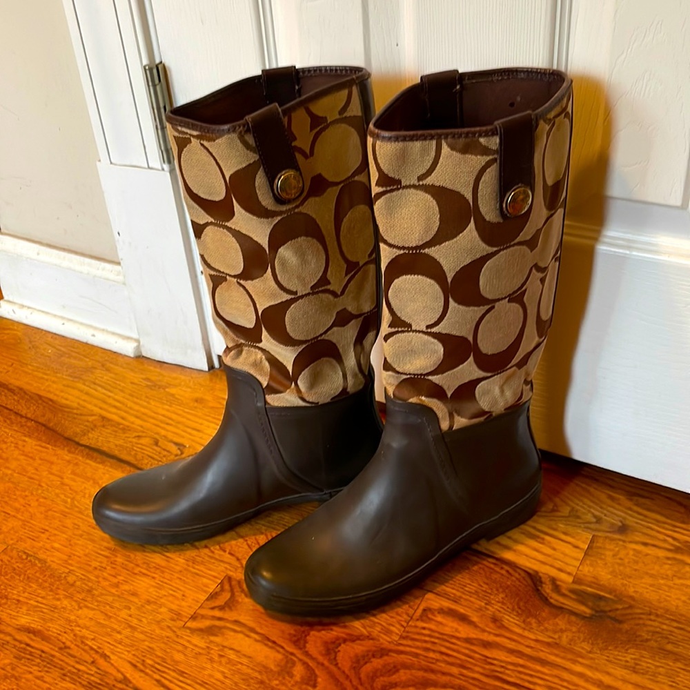 Coach rain boots